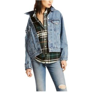 Levi's Women's Ex-Boyfriend Trucker Jacket - concrete indigo (waterless)